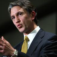 Rick Lazio speaks after being endorsed for governor of the state of New York by former New York City mayor Rudy Giuliani during a news conference December 22, 2009.