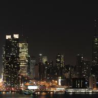 Manhattan Skyline, Empire State building and Chrysler building at night
