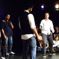 Some of the performers in the improvisational comedy group Mother.