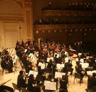 The New York Youth Symphony, performing in Carnegie Hall in December of 2007