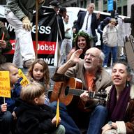 Pete Yarrow at Occupy Wall Street