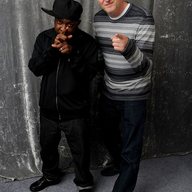 Phife Dawg (left) and Michael Rapaport (right), director of 'Beats, Rhymes & Life: The Travels of A Tribe Called Quest'