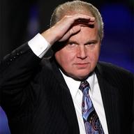 Radio talk show host and conservative commentator Rush Limbaugh salutes as he is introduced as a judge before a preliminary competition for the 2010 Miss America Pageant