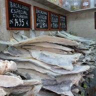 Salt cod for sale in Lisbon, Portugal