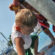 hot summer day, playground, heat, sun