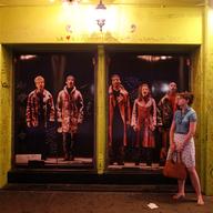 Outside the Nederlander Theater on 41st Street 