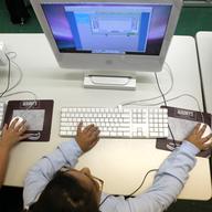 School photos, classroom, computers, students