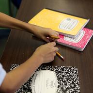 School photos, classroom, school supplies, pencils, students
