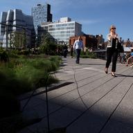 The High Line in Lower Manhattan.