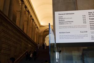 For the first time since 1870 the The Metropolitan Museum of Art is charging a $25 entrance fee for adult, non-students, who aren't from New York, New Jersey or Connecticut.