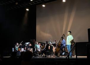 Bobby Ge introducing his ensemble piece “Of a Feather” at Bang on a Can LOUD Weekend, 2023