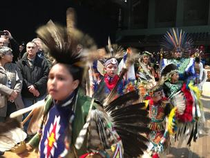 Hundreds of people from more than 100 indigenous groups gathered at the Park Avenue Armory for the first Lenape Pow Wow in Manhattan since the 1700s.
