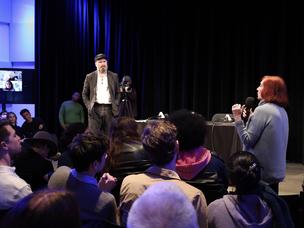 Audience member participates in question and answer session during 'I Don't Want to Die'