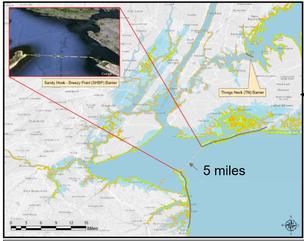 storm surge barrier gate Army Corps Lower New York Bay