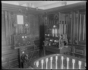 Radio room of the Macom, June 18, 1930.