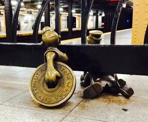 MTA, Otterness, subway, token, fare 