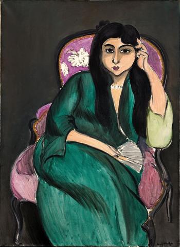 Henri Matisse (French, 1869–1954). Laurette Seated on a Pink Armchair. 1916-17. Oil on canvas, 39 3/8 x 28 3/4 in. (100 x 73 cm) Henri Matisse (French, 1869–1954). Laurette Seated on a Pink Armchair. 1916-17. Oil on canvas, 39 3/8 x 28 3/4 in. (100 x 73 cm)