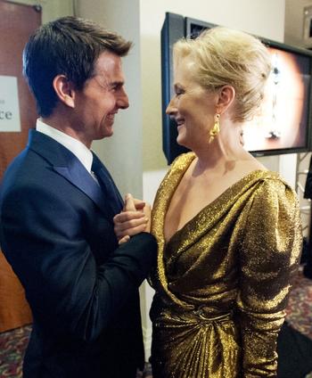 Tom Cruise, Meryl Streep at the 2011 (84th) Academy Awards®