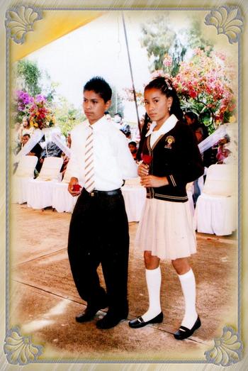 Nancy at 12 years old at her primary school graduation dance