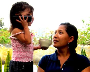 Nancy's older sister Ana and her niece