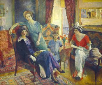 William Glackens, Family Group, 1910/1911