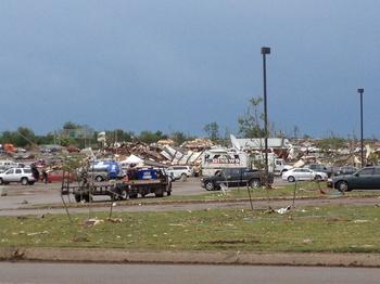 Moore, Oklahoma in the aftermath of Monday's tornado.