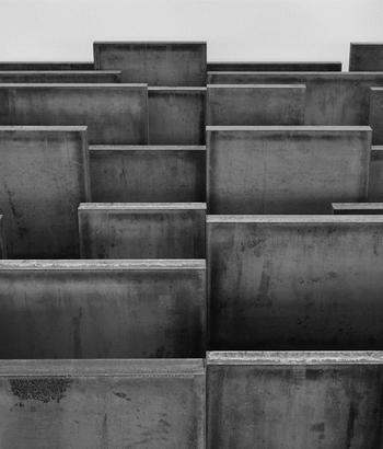 Richard Serra. Intervals [Detail], 2013.  Weatherproof steel, 24 plates. 6 ft. x 28 ft. x 47 ft. 6 in./  1.86 x 8.53 x 14.48 m