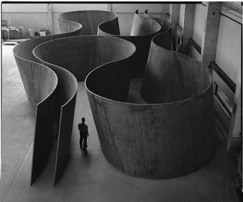 Richard Serra. Inside Out, 2013.  Weatherproof steel. 13 ft. 2 in. x 81 ft. 10 in. x 40 ft. 2 in. / 4.01 x 24.94 x 12.26 m