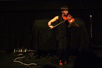 Sarah Neufeld performs in the BAM Rose Cinemas on the first day of the 2013 Crossing Brooklyn Ferry festival.