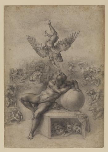 Michelangelo Buonarroti (1475–1564). The Dream (Il Sogno), c. 1533