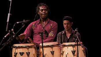 Amayo, lead singer and percussionist  for Antibalas.