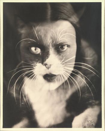 Wanda Wulz (Italian, 1903–1984). Io + gatto (Cat + I)