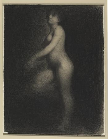 Georges Seurat (1859–1891). Female Nude, c. 1879–81