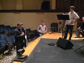 Steve Reich with the members of eighth blackbird