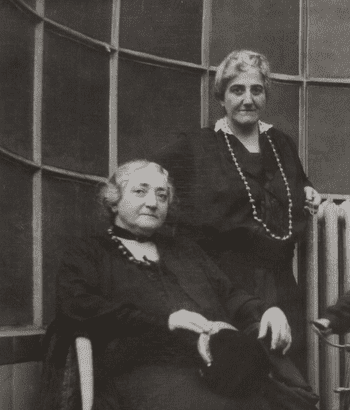 Claribel and Etta Cone in Michael and Sarah Stein’s rue de la Tour apartment, Paris, c. 1922–1926. Claribel and Etta Cone in Michael and Sarah Stein’s rue de la Tour apartment, Paris, c. 1922–1926.