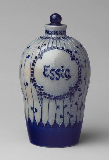 Richard Riemerschmid (German, 1868-1957). Vinegar Jar with Stopper.