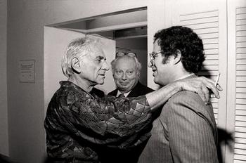 With Isaac Stern and Itzhak Perlman.