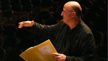 Rehearsing London Sinfonietta, Royal Festival Hall in From Egil's Saga (2004)