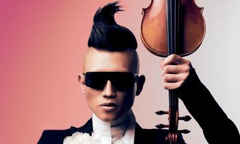 Violinist Hahn-Bin favors a flamboyant look on and off stage
