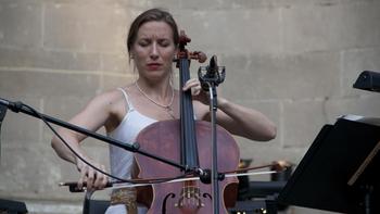 Cello soloist Julia MacLaine.