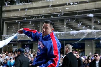 Exultant Giants fans celebrate Super Bowl with parade