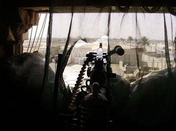 A photograph Wilkens took while watching for enemy movement.