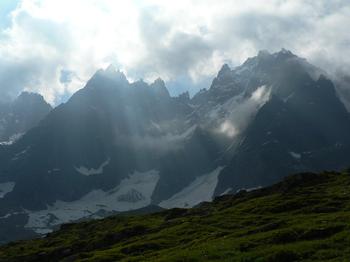 The mountains near Chamonix.