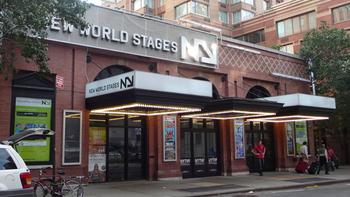 New World Stages, an Off Broadway theatre on 50 Street, is sharing its stage with other companies to save money.