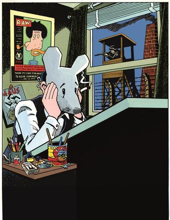 Art Spiegelman, Self-Portrait with Maus Mask, 1989. Art Spiegelman, Self-Portrait with Maus Mask, 1989.