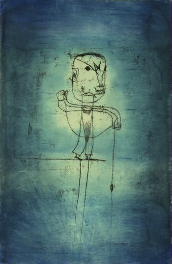 Paul Klee (1879-1940). The Angler, 1921. Watercolor, transfer drawing and ink on paper, 18 7/8 x 12 3/8 in. (50.5 x 31.8 cm). The Museum of Modern Art, New York. John S. Newberry Collection