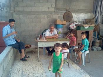 Ghada Ageel's home in the Khan Younis Refugee Camp.