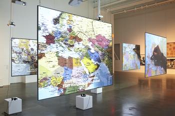 Bouchra Khalili (b. 1975 Casablanca, Morocco; lives in Berlin, Germany), “The Mapping Journey Project,” 2008–11.