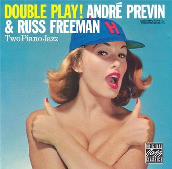 Previn and Russ Freeman teamed up with drummer Shelly Manne in a trio to play eight of their originals (along with "Take Me Out to the Ball Game"),