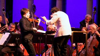 Joshua Bell performs with the Orchestra of St. Luke's at the Caramoor Festival